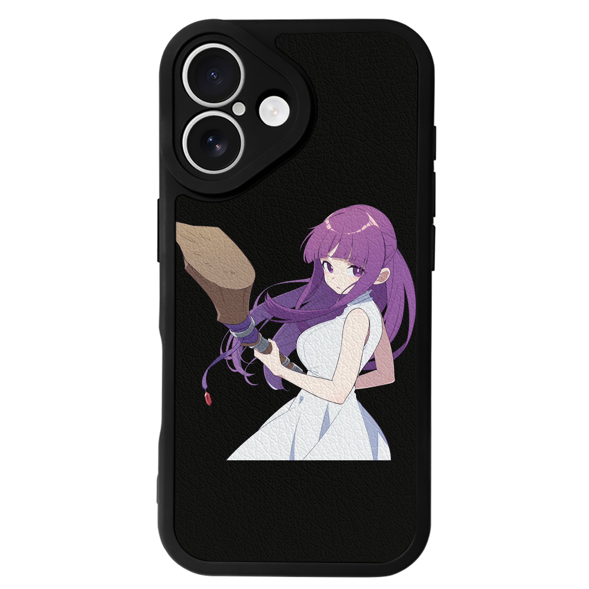 （画像用） 葬送のフリーレン Frieren 【iPhone 16シリーズ対応】シリコンスマホケース（レザー調） 材質：シリコン